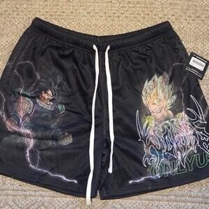 Darc Sport x Dragon Ball Broly vs Gogeta Mesh Shorts XL (Limited) NWT